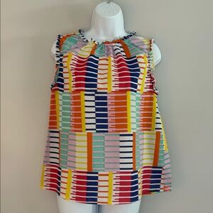 THML Multicolor Striped Sleeveless Blouse